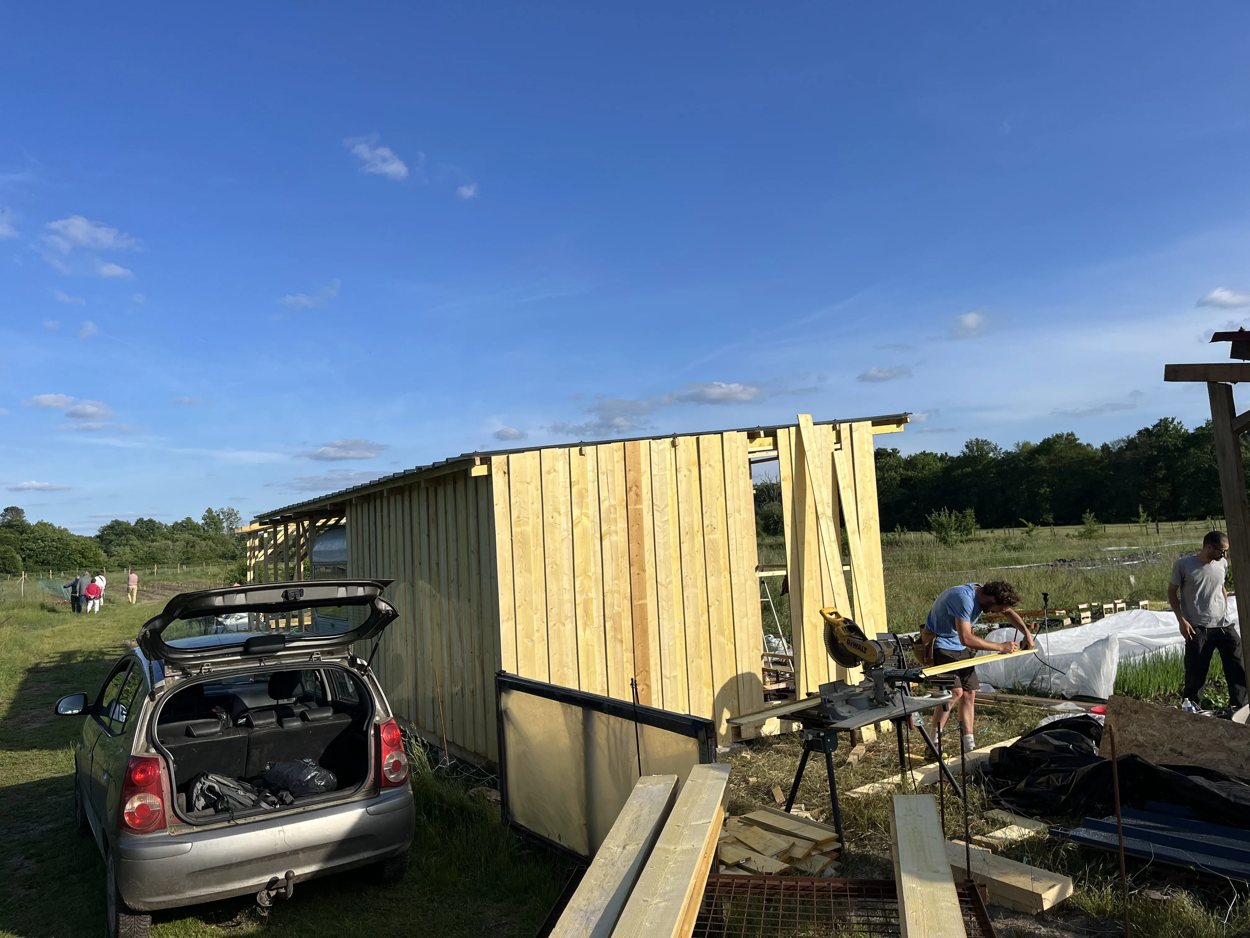 Hangar bois agricole — ossature bois